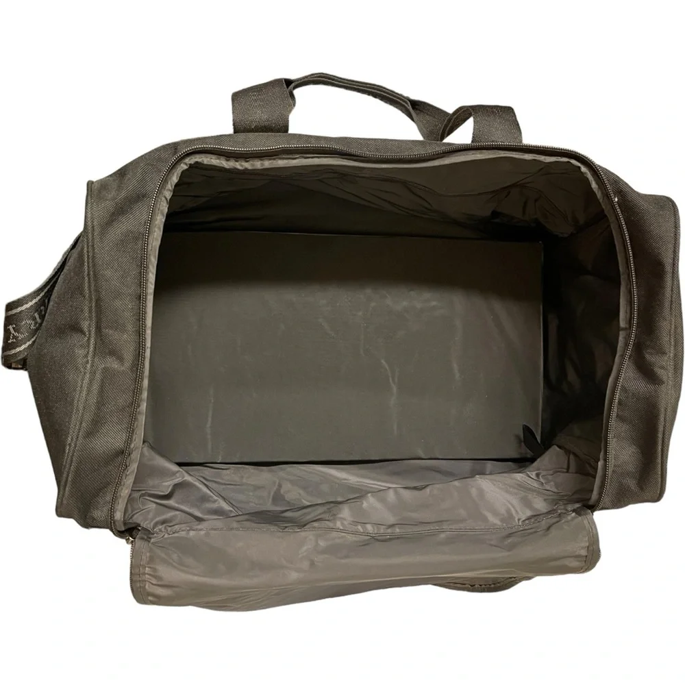 BURBERRY Fragrances Weekender Duffle Bag Black Signature Handles Shoulder Strap - Picture 11 of 13